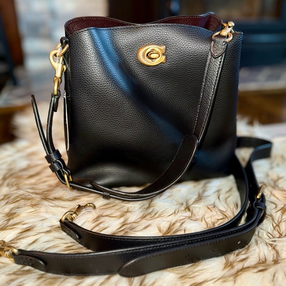 Coach Handbags - Coach Willow Soft Bucket Bag 19 in Black